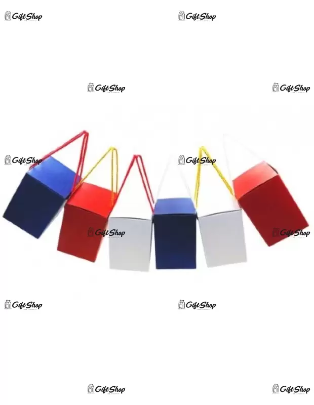 Cutie albastra pentru cana tip plasuta